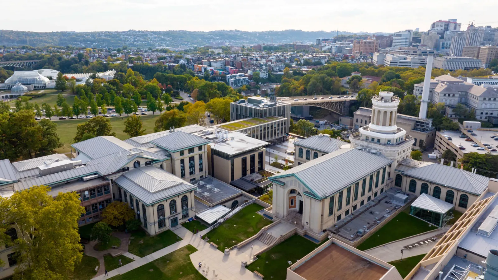 Aerial image of campus