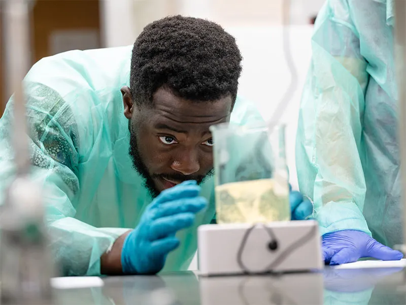 Research being conducted in a laboratory setting